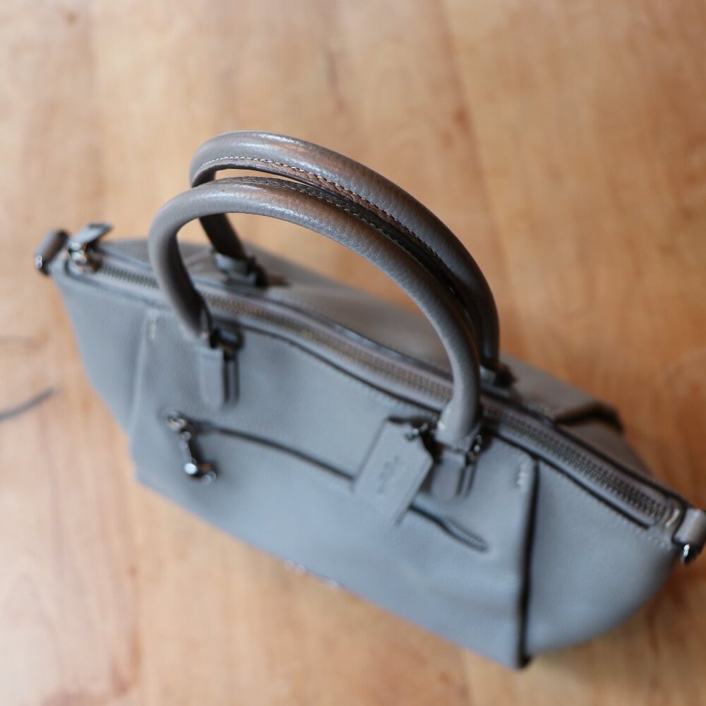 Coach Elise Grey Sachel EUC - Picture 13 of 16